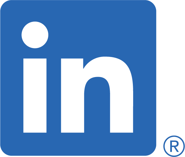 Linkedin logo. Linkedin logo.